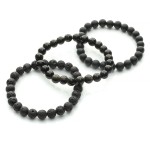 Zestaw (nie)zwykłych bransolet męskich z lawy wulkanicznej, onyksu matowego i obsydianu złocistego